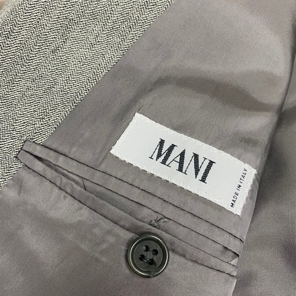 Giorgio Armani Grey Herringbone Sport Coat 42L - Picture 5 of 6